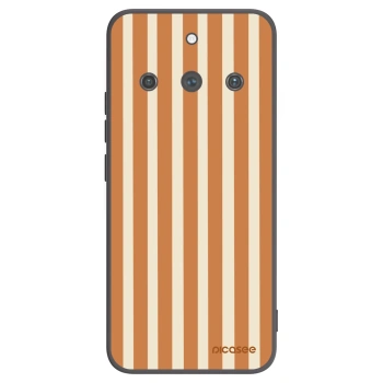 Picasee Realme 11 Pro+ Hülle - Schwarzes Silikon - Orange lines
