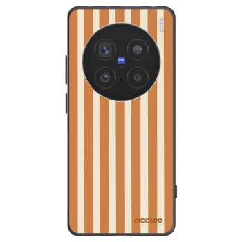 Picasee Vivo X200 Pro Hülle - Schwarzes Silikon - Orange lines