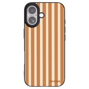 Picasee Apple iPhone 17 Hülle - Schwarzes Silikon - Orange lines