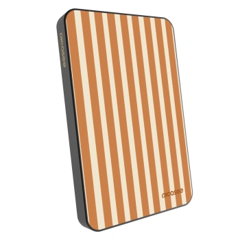 Powerbank mit MagSafe 5 000 mAh Grau - Orange lines
