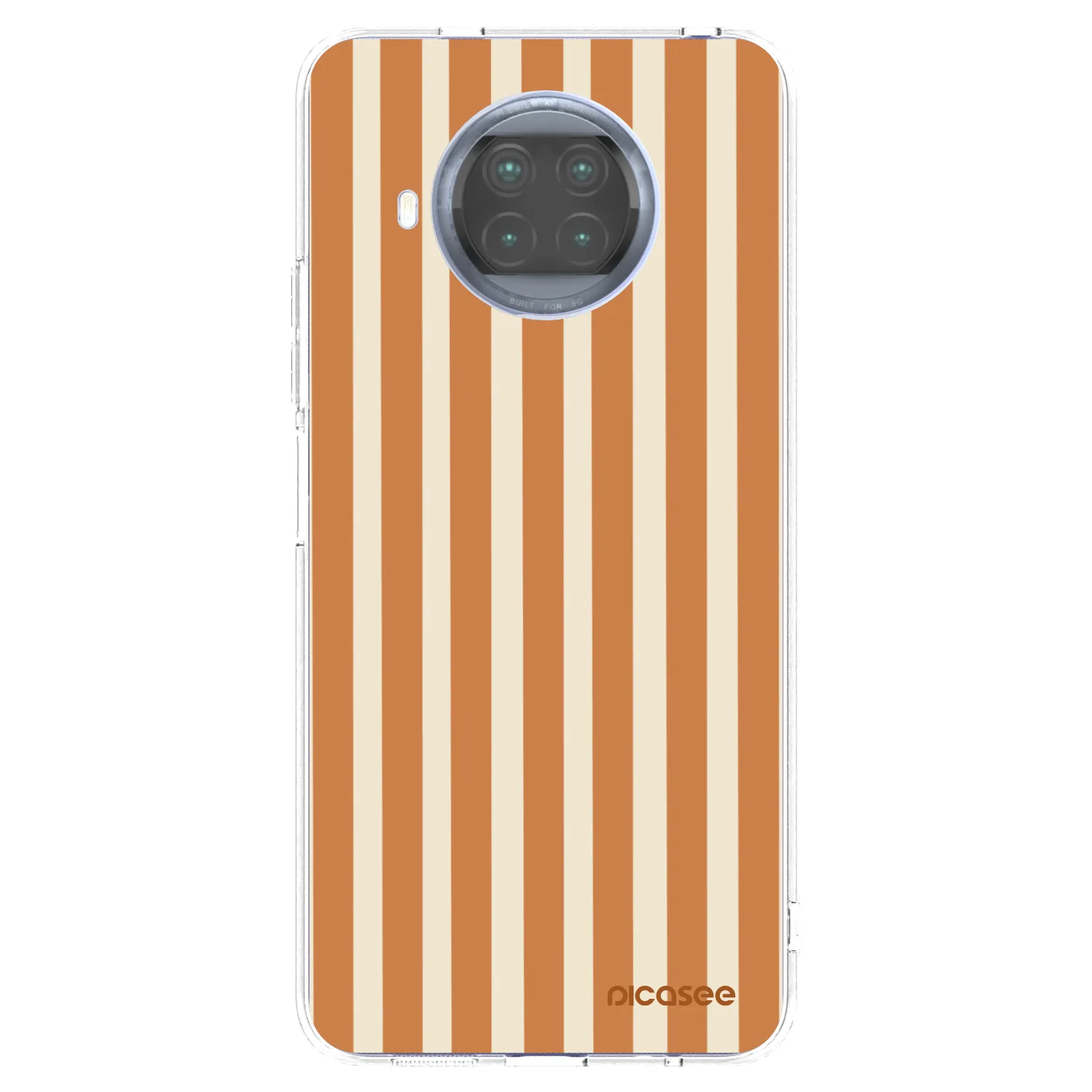 Picasee Xiaomi Mi 10T Lite Hülle - Transparentes Silikon - Orange lines
