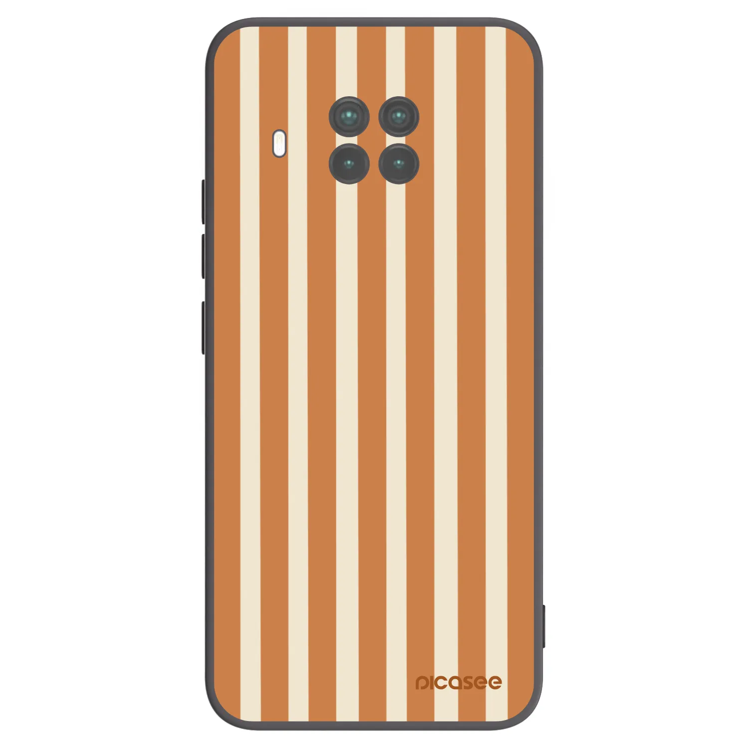 Picasee Xiaomi Mi 10T Lite Hülle - Schwarzes Silikon - Orange lines
