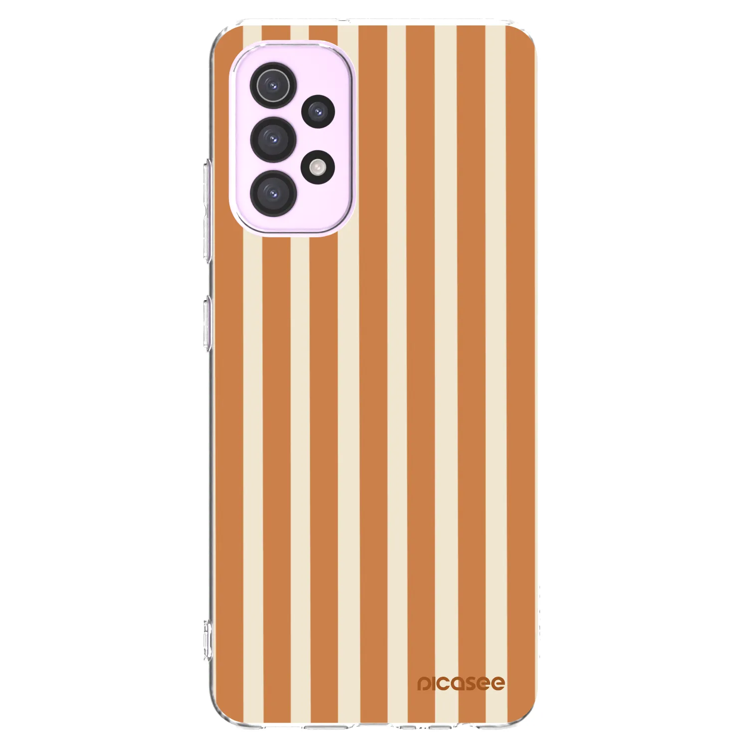 Picasee Samsung Galaxy A32 5G A326B Hülle - Transparentes Silikon - Orange lines