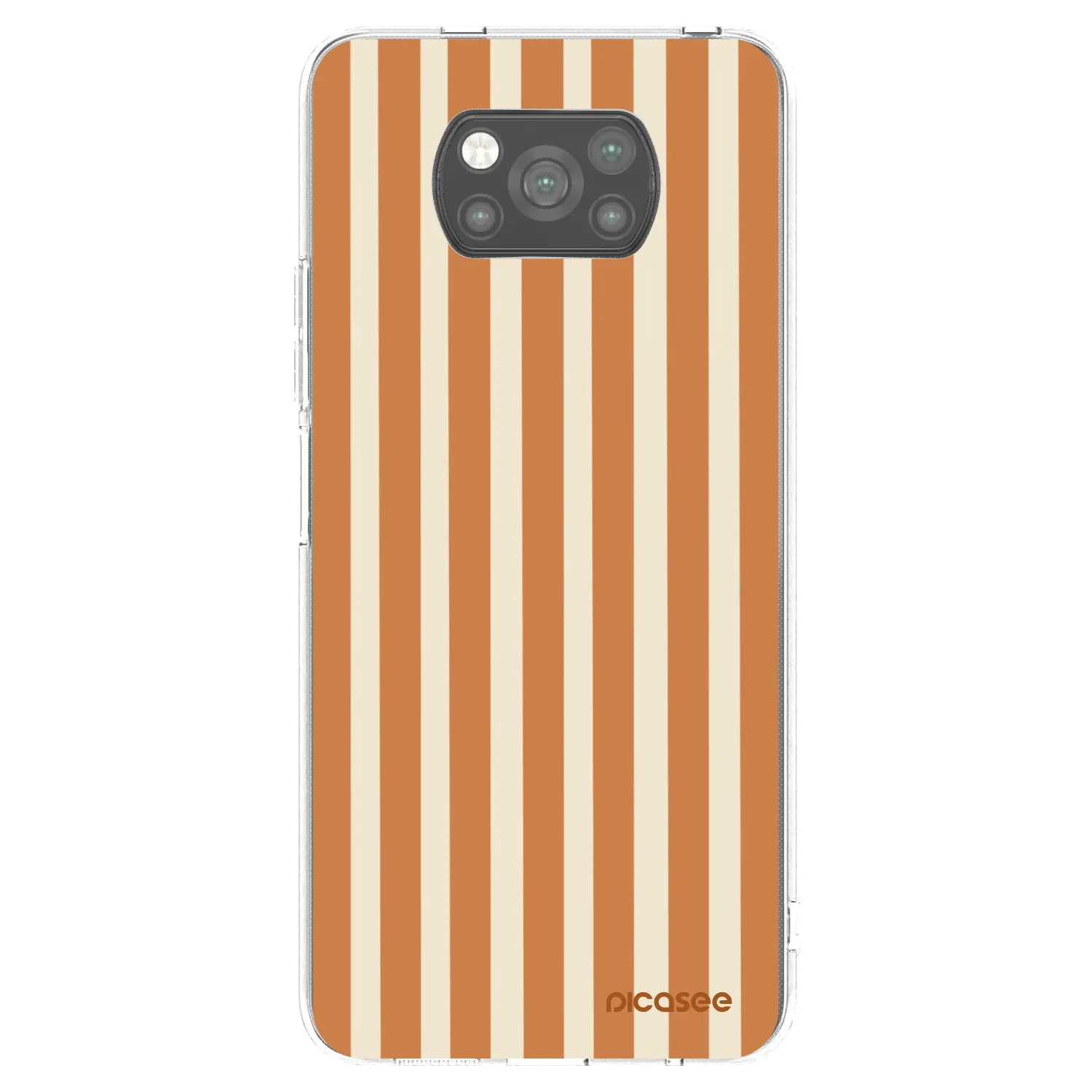 Picasee Xiaomi Poco X3 Pro Hülle - Schwarzes Silikon - Orange lines