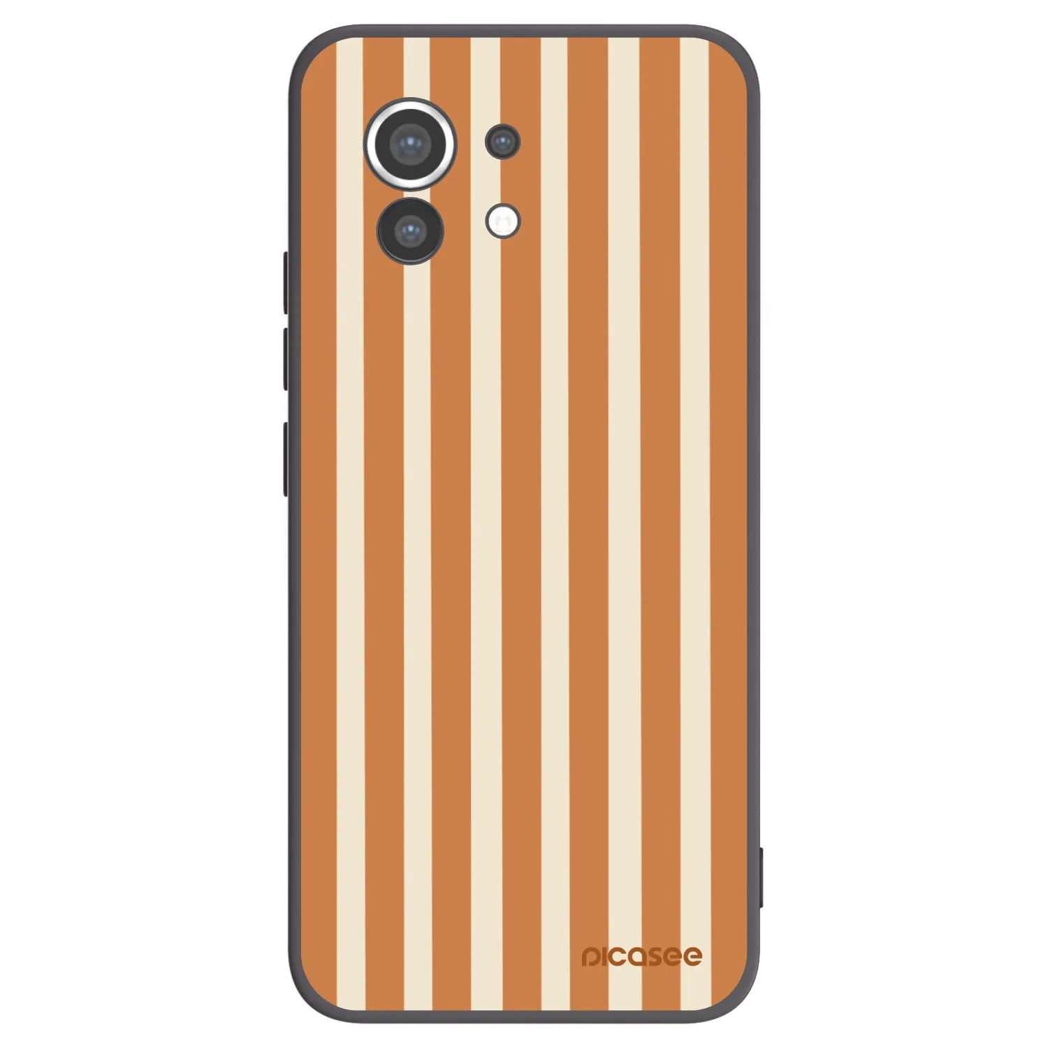 Picasee Xiaomi Mi 11 Hülle - Schwarzes Silikon - Orange lines
