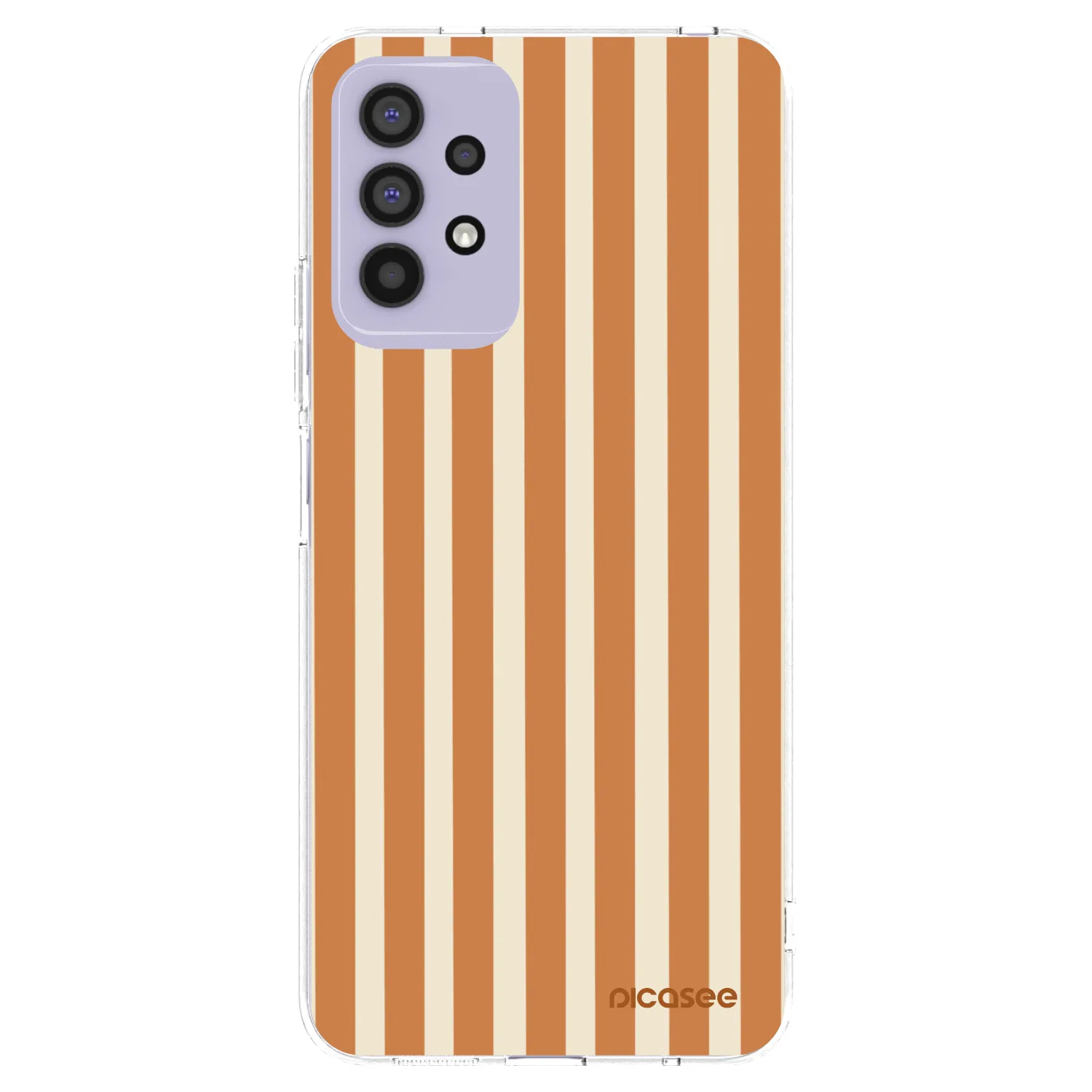 Picasee Samsung Galaxy A32 4G SM-A325F Hülle - Transparentes Silikon - Orange lines