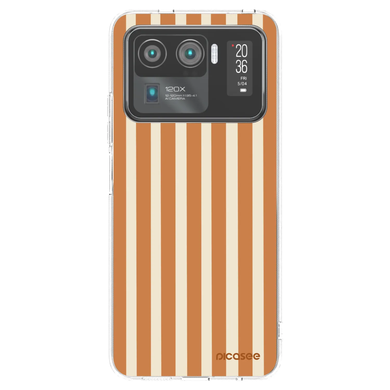 Picasee Xiaomi Mi 11 Ultra Hülle - Transparentes Silikon - Orange lines