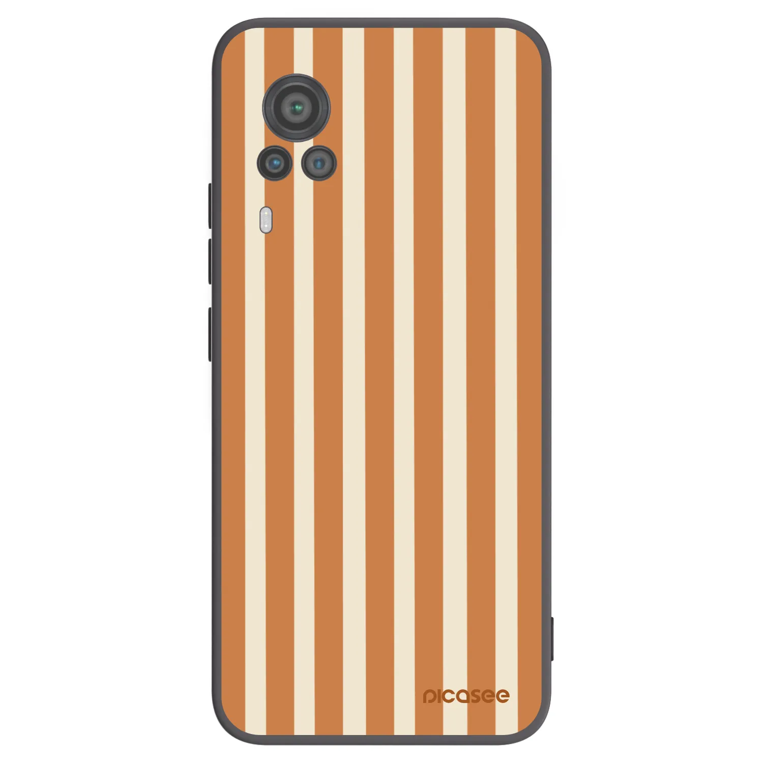 Picasee Vivo X60 Pro 5G Hülle - Schwarzes Silikon - Orange lines