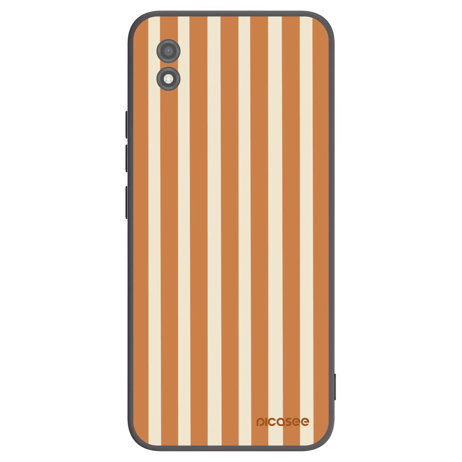 Picasee Realme C11 (2021) Hülle - Schwarzes Silikon - Orange lines