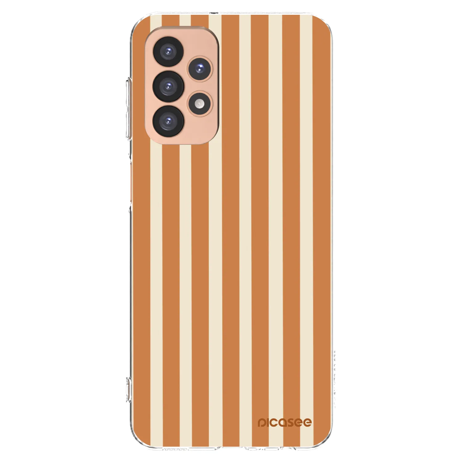 Picasee Samsung Galaxy A23 A236B 5G Hülle - Transparentes Silikon - Orange lines