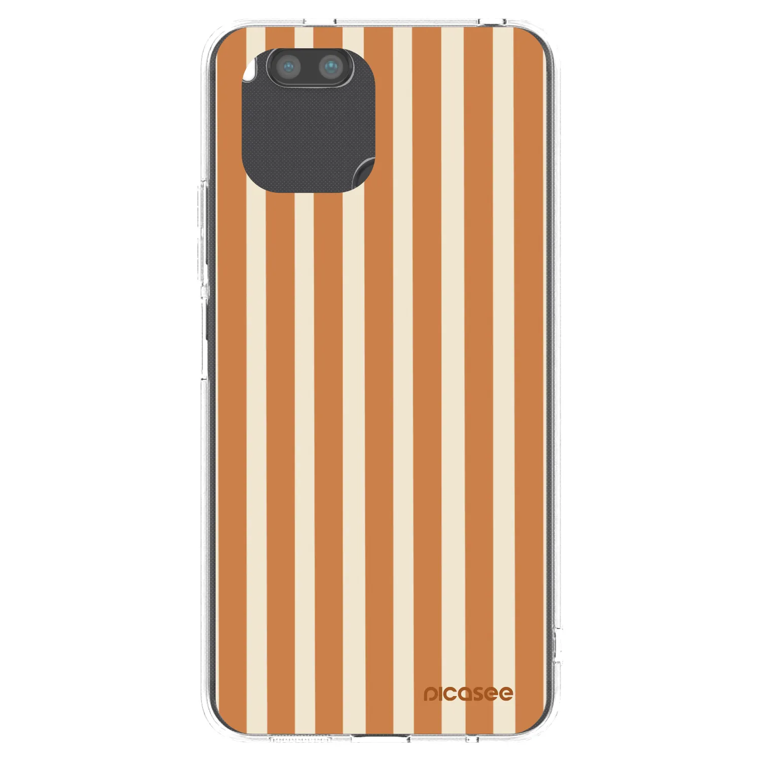 Picasee Xiaomi Redmi A1 Hülle - Transparentes Silikon - Orange lines