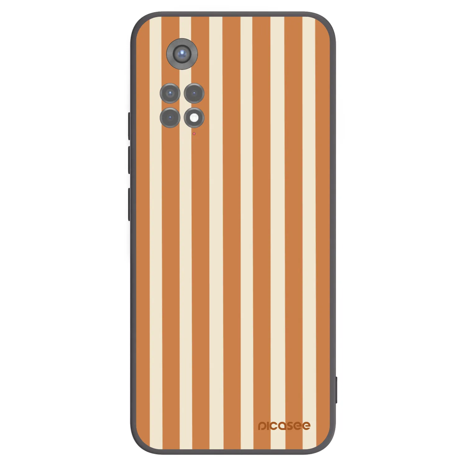 Picasee Xiaomi Redmi Note 11S 5G Hülle - Schwarzes Silikon - Orange lines
