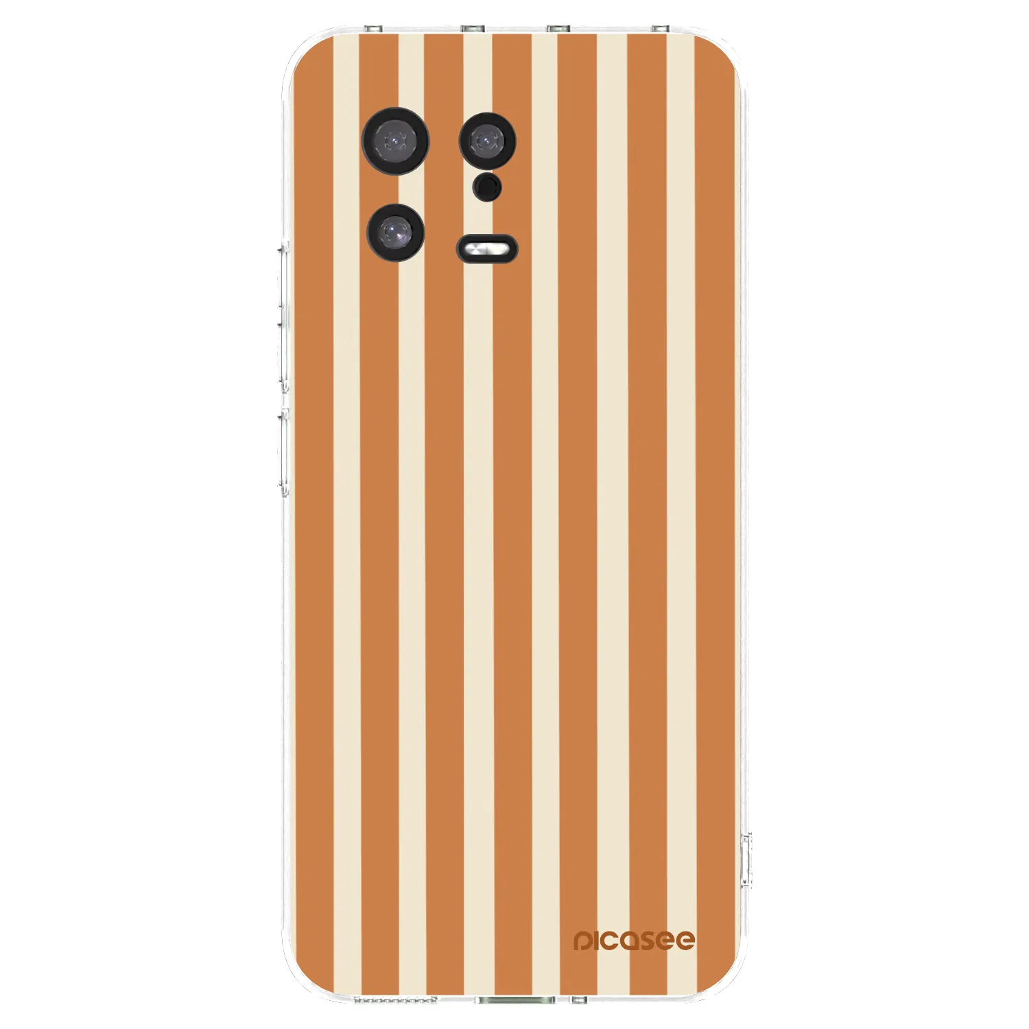 Picasee Xiaomi 13 Hülle - Transparentes Silikon - Orange lines