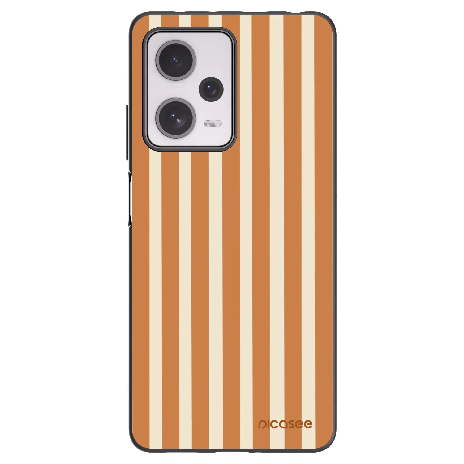 Picasee Xiaomi Redmi Note 12 Pro+ 5G Hülle - Schwarzes Silikon - Orange lines