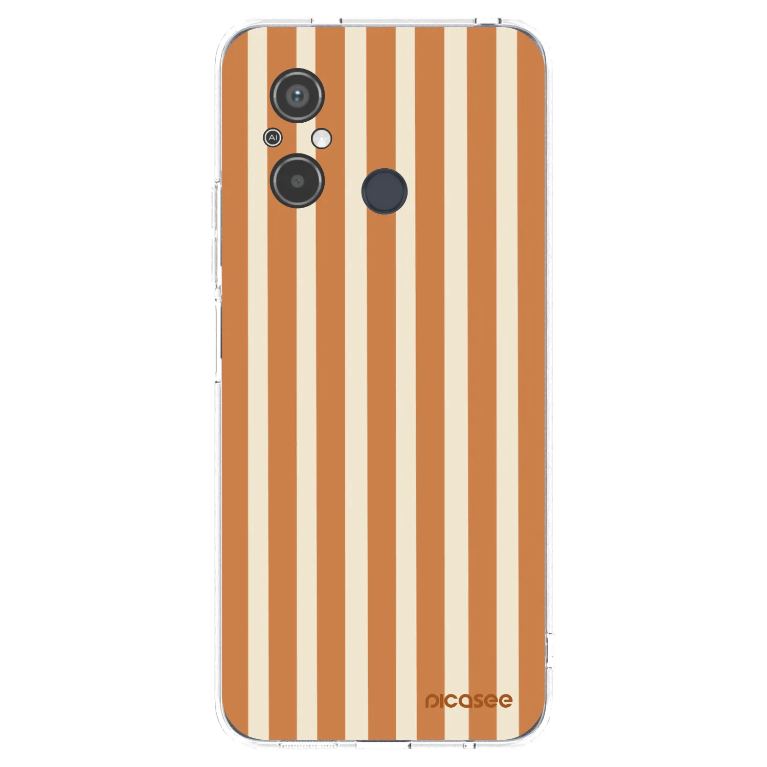 Picasee Xiaomi Redmi 12C Hülle - Transparentes Silikon - Orange lines