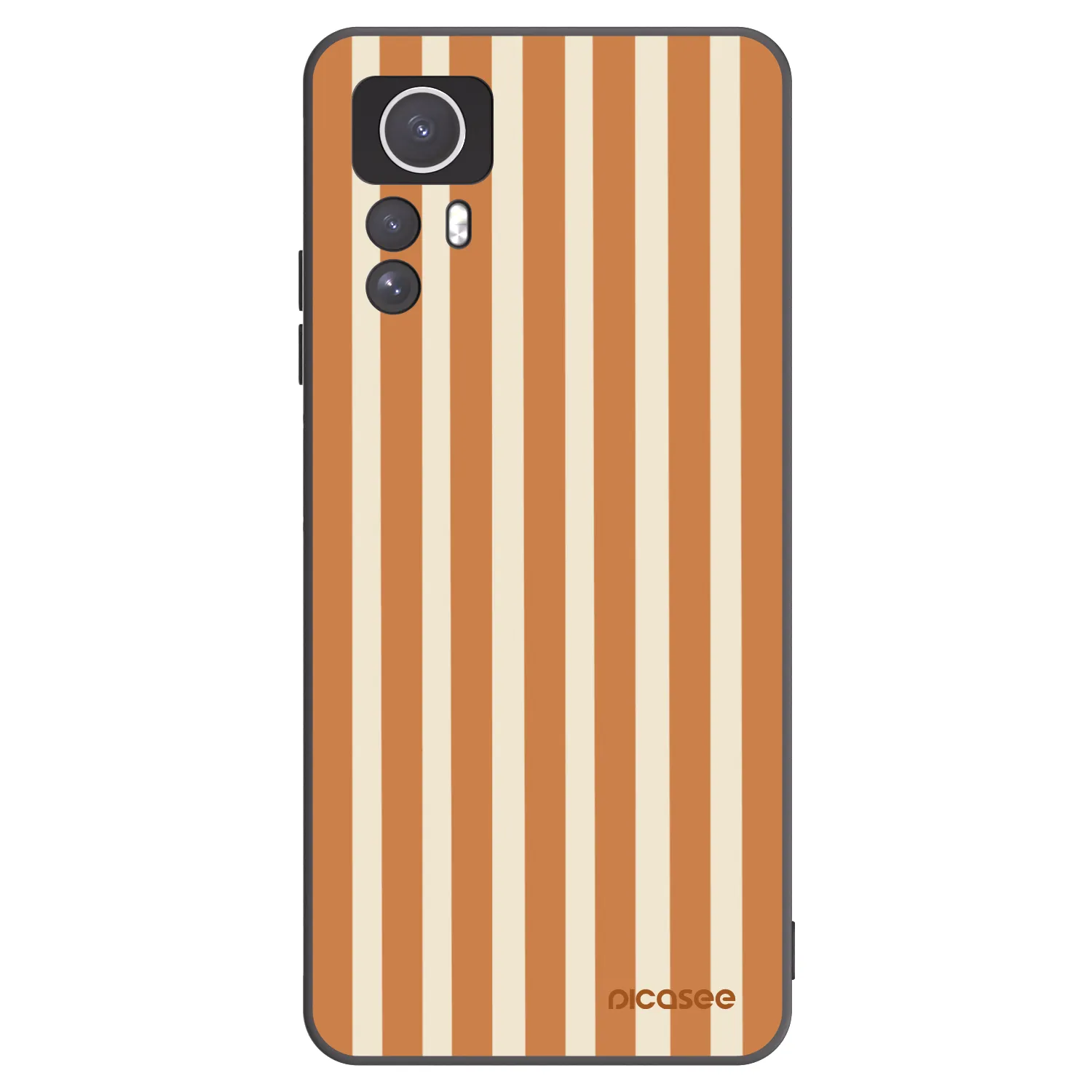 Picasee Xiaomi Redmi Note 12S Hülle - Schwarzes Silikon - Orange lines