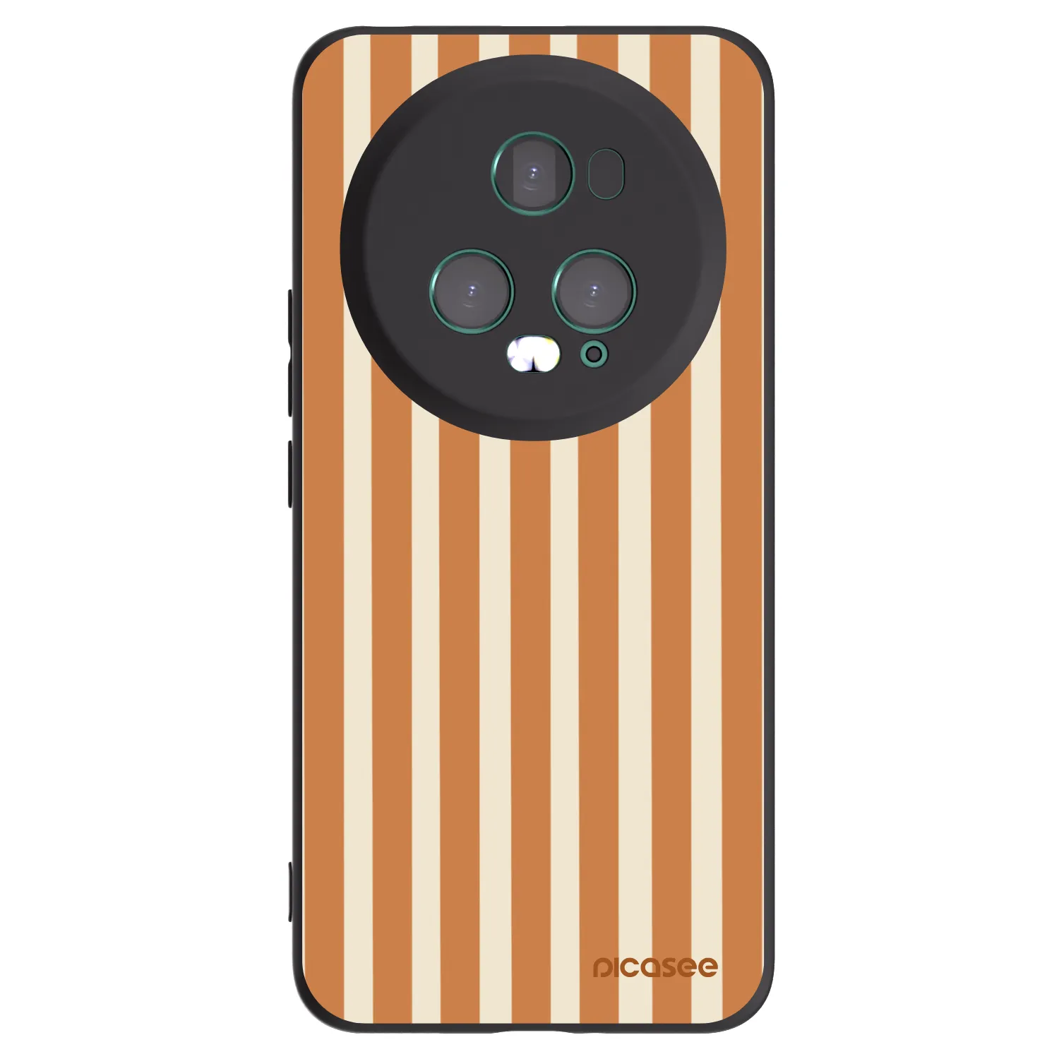 Picasee Honor Magic5 Pro Hülle - Schwarzes Silikon - Orange lines