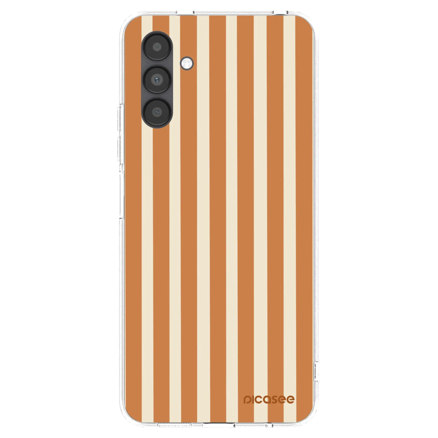 Picasee Samsung Galaxy A04s A047F Hülle - Transparentes Silikon - Orange lines