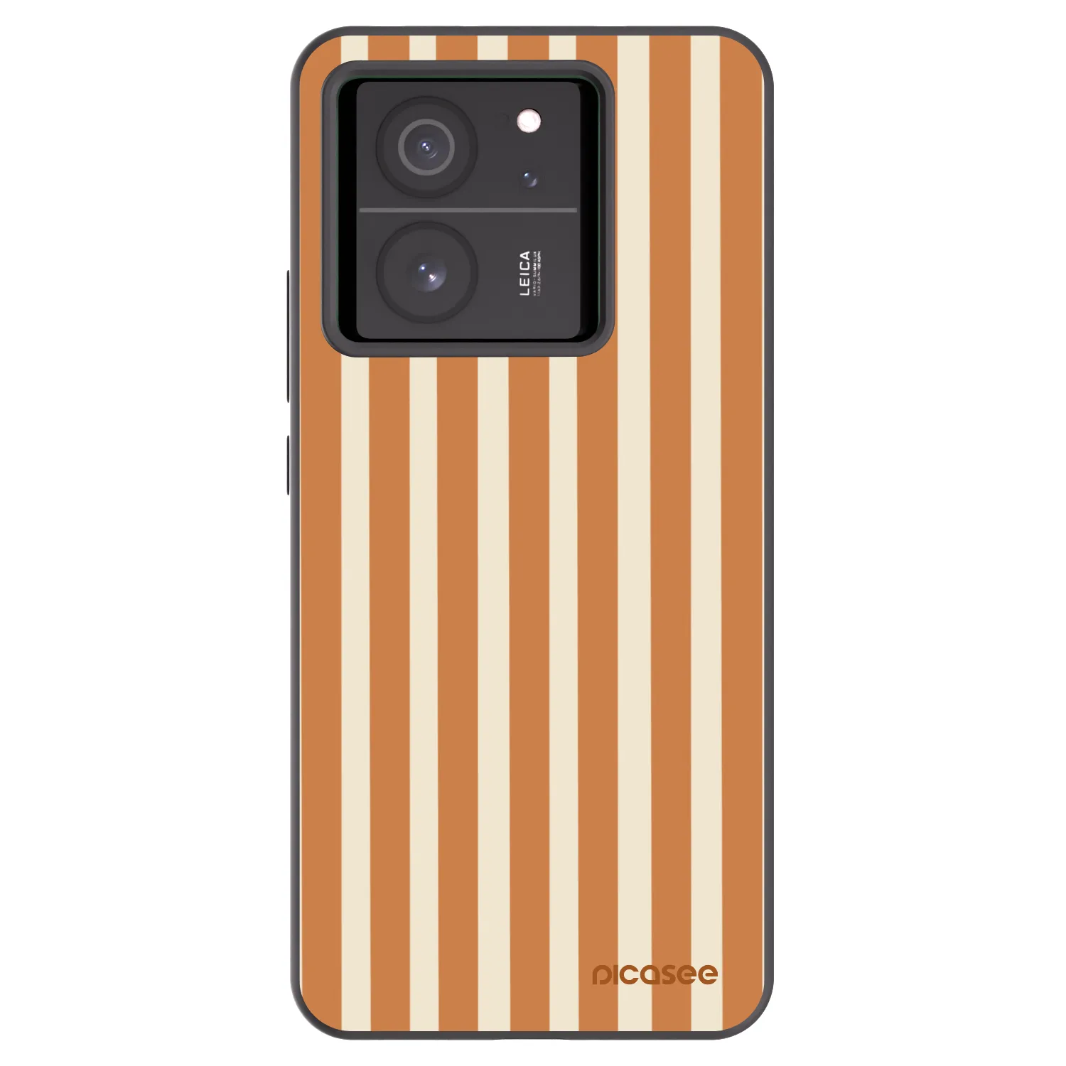 Picasee Xiaomi 13T Pro Hülle - Schwarzes Silikon - Orange lines