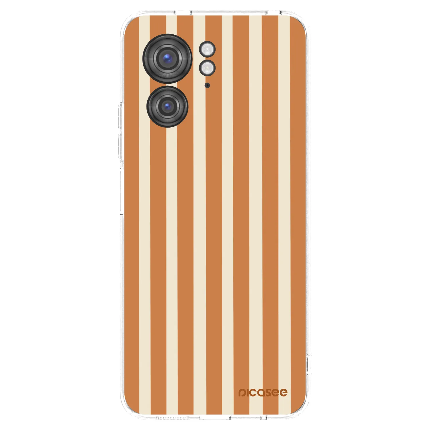 Picasee Motorola Edge 40 Hülle - Transparentes Silikon - Orange lines