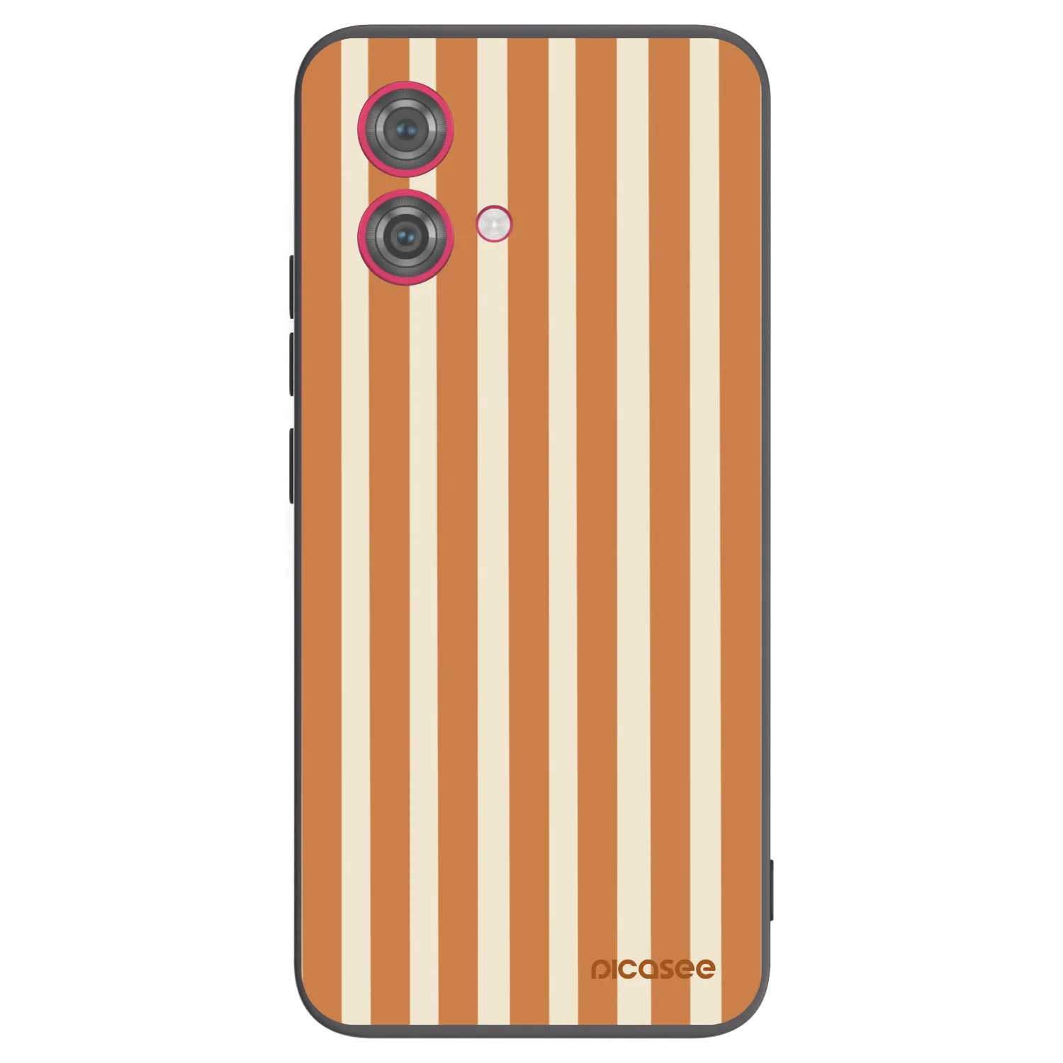 Picasee Motorola Moto G84 5G Hülle - Schwarzes Silikon - Orange lines
