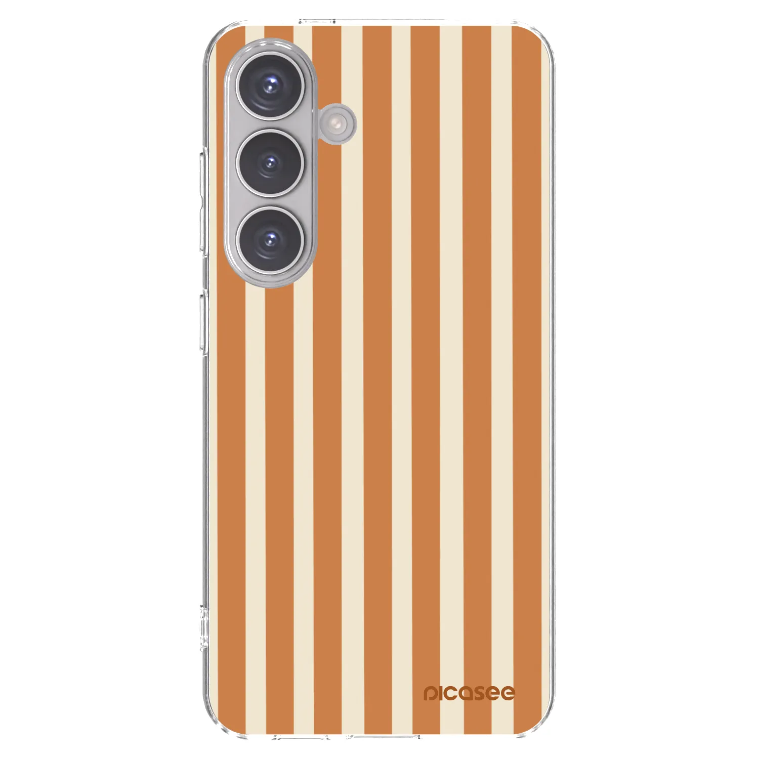 Picasee Samsung Galaxy S24 S921B 5G Hülle - Transparentes Silikon - Orange lines