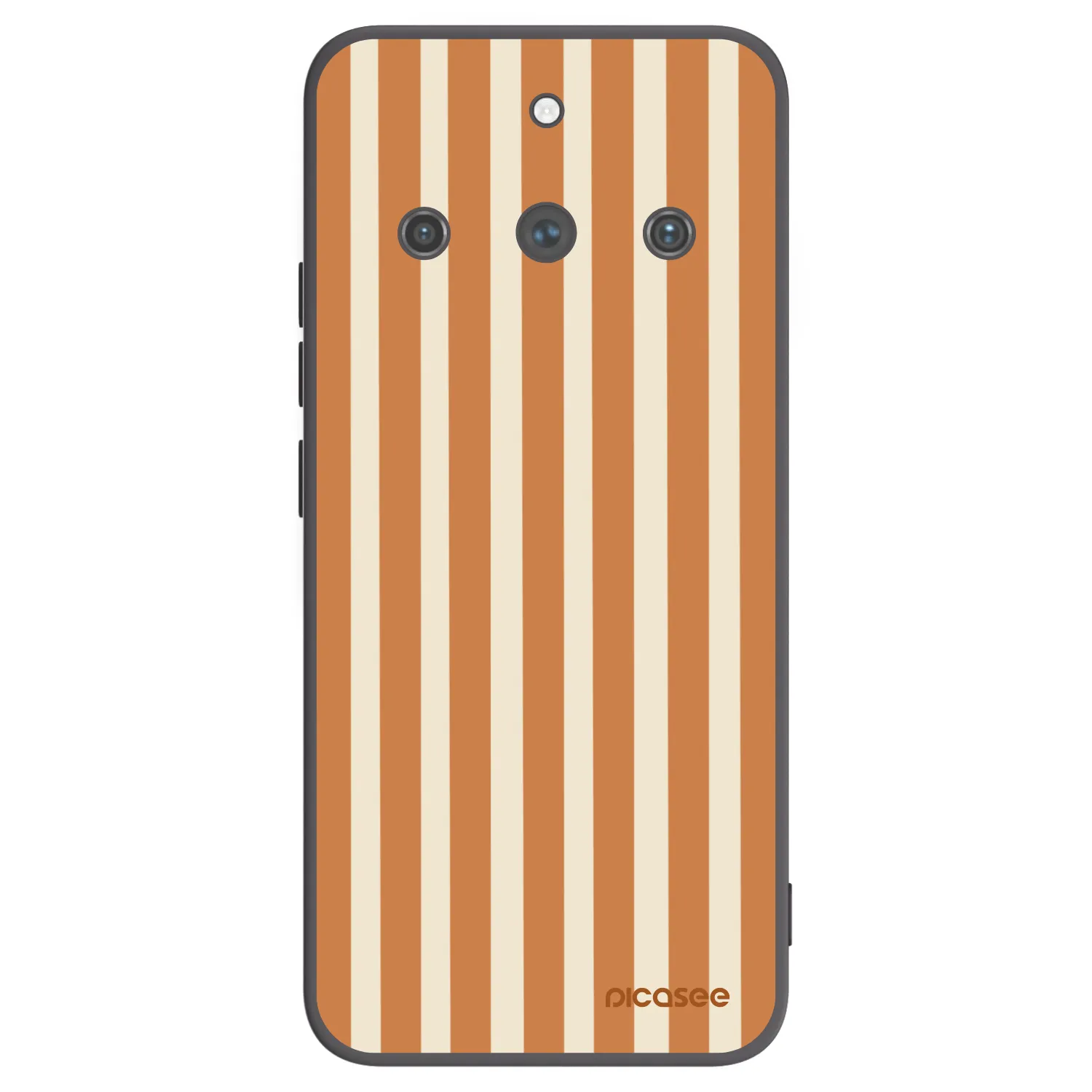 Picasee Realme 11 Pro+ Hülle - Schwarzes Silikon - Orange lines