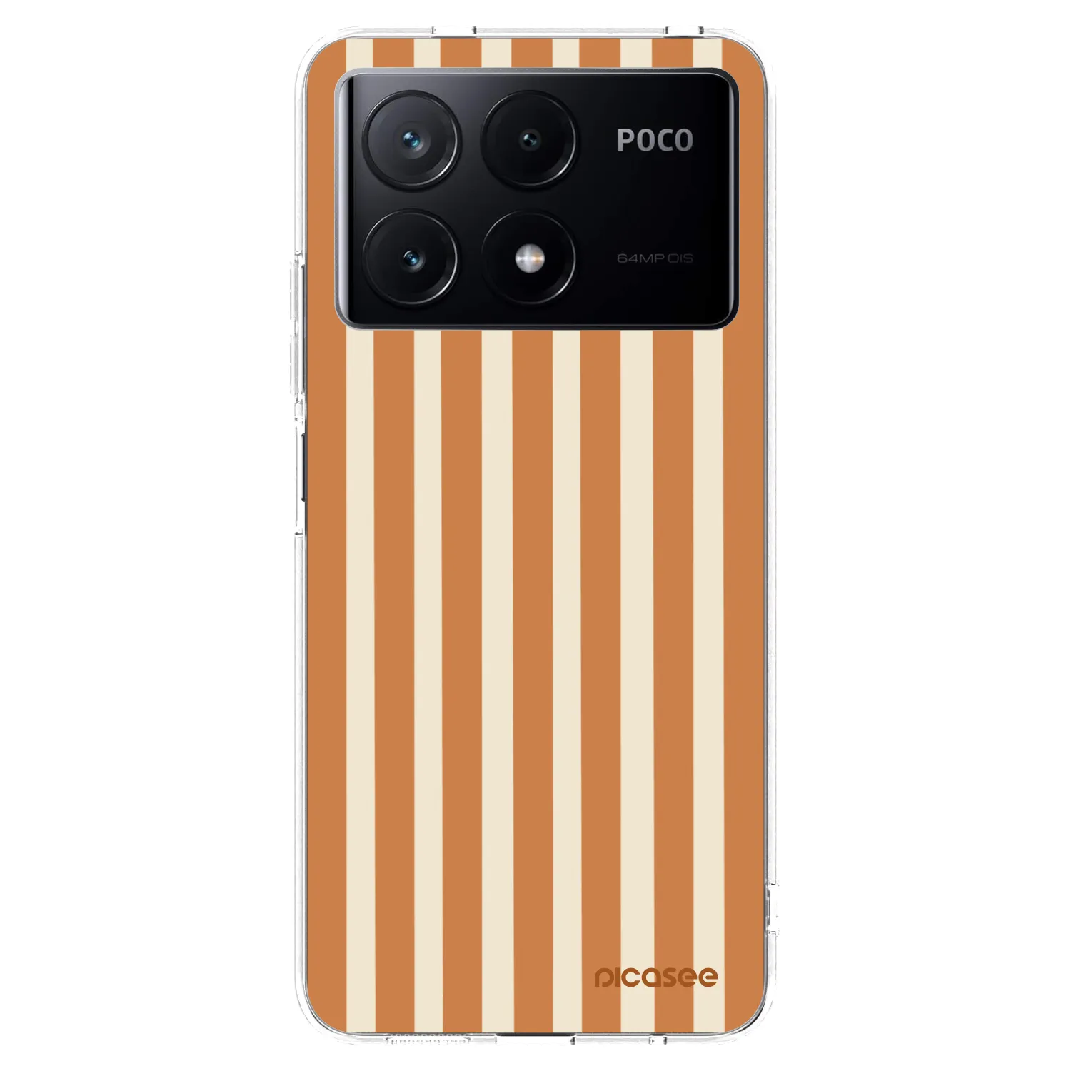 Picasee Xiaomi Poco X6 Pro Hülle - Transparentes Silikon - Orange lines