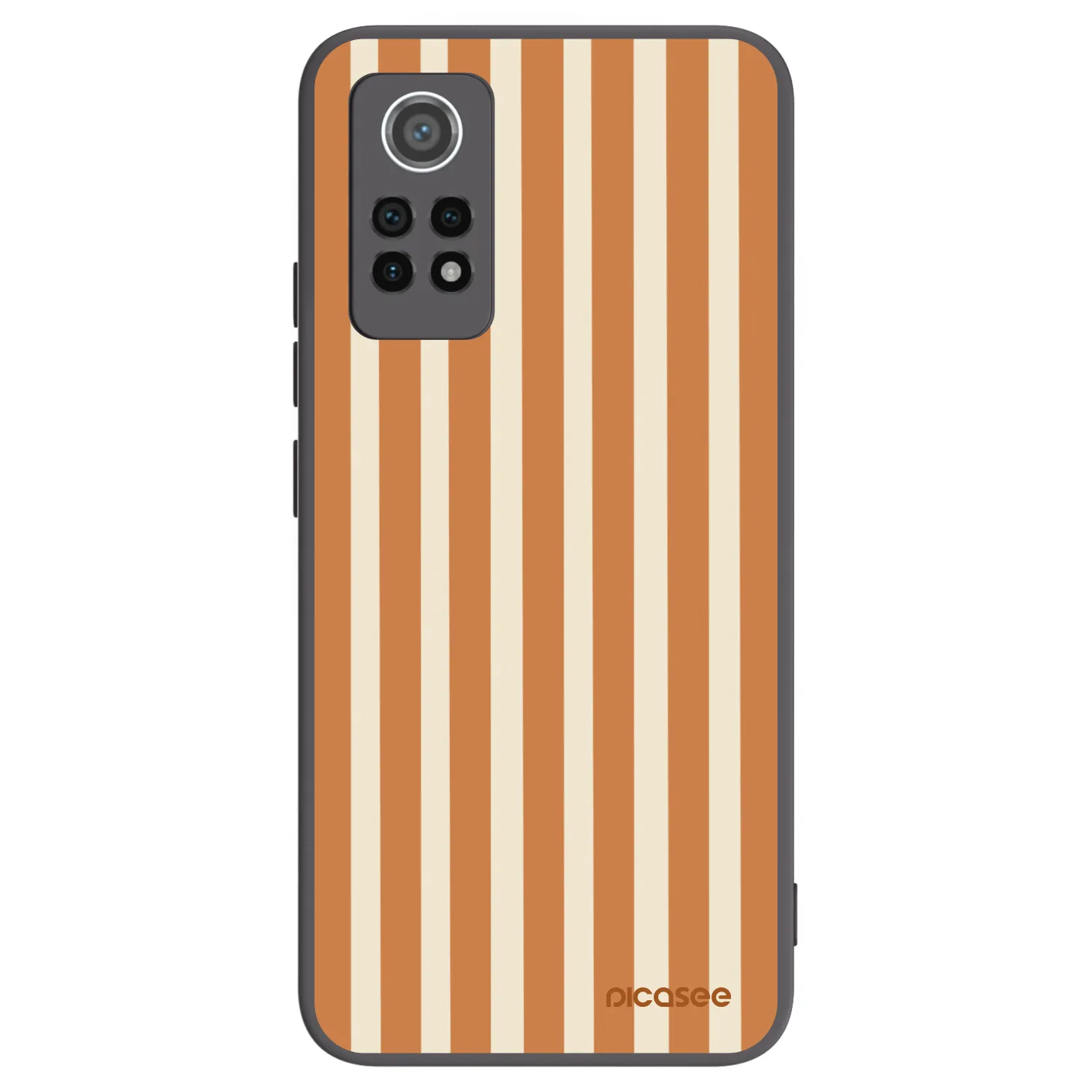 Picasee Xiaomi Redmi Note 12 Pro 4G Hülle - Schwarzes Silikon - Orange lines
