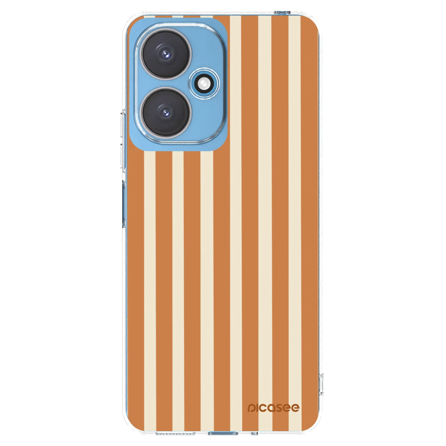 Picasee Xiaomi Redmi 13C 5G Hülle - Transparentes Silikon - Orange lines