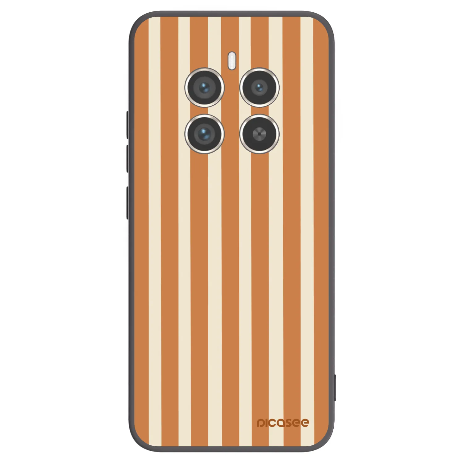 Picasee Realme 12 Pro 5G Hülle - Schwarzes Silikon - Orange lines