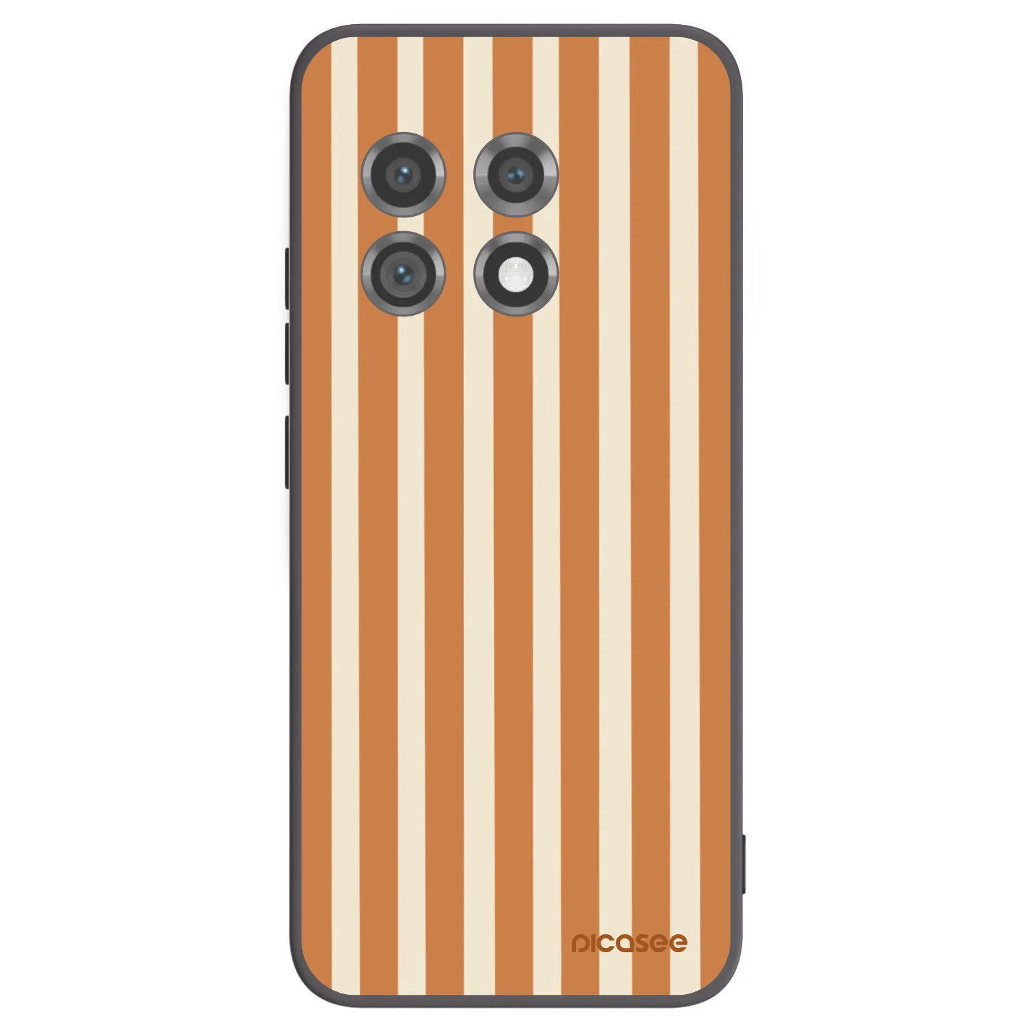 Picasee OnePlus 11 5G Hülle - Schwarzes Silikon - Orange lines