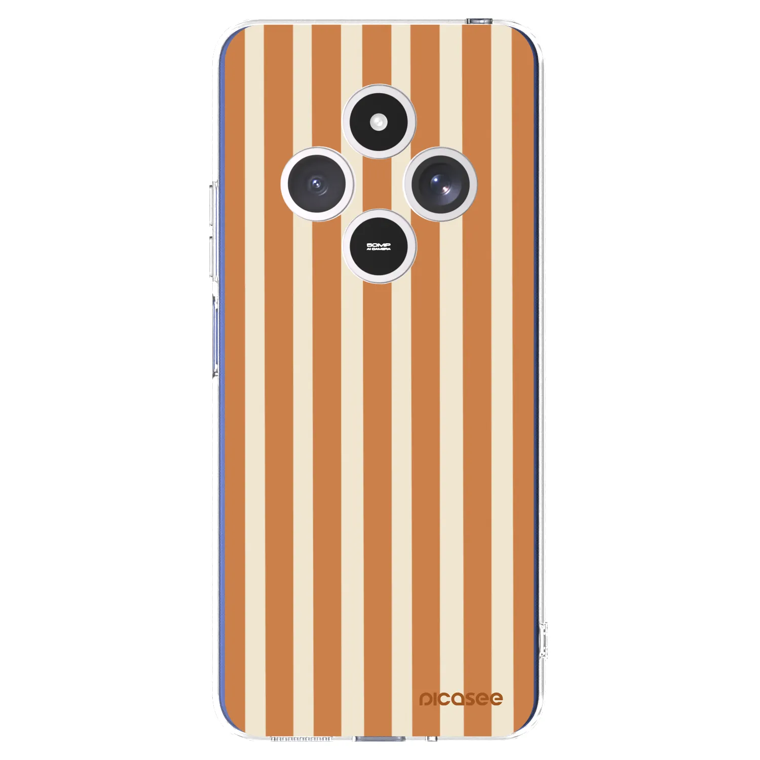 Picasee Xiaomi Redmi 14C Hülle - Transparentes Silikon - Orange lines