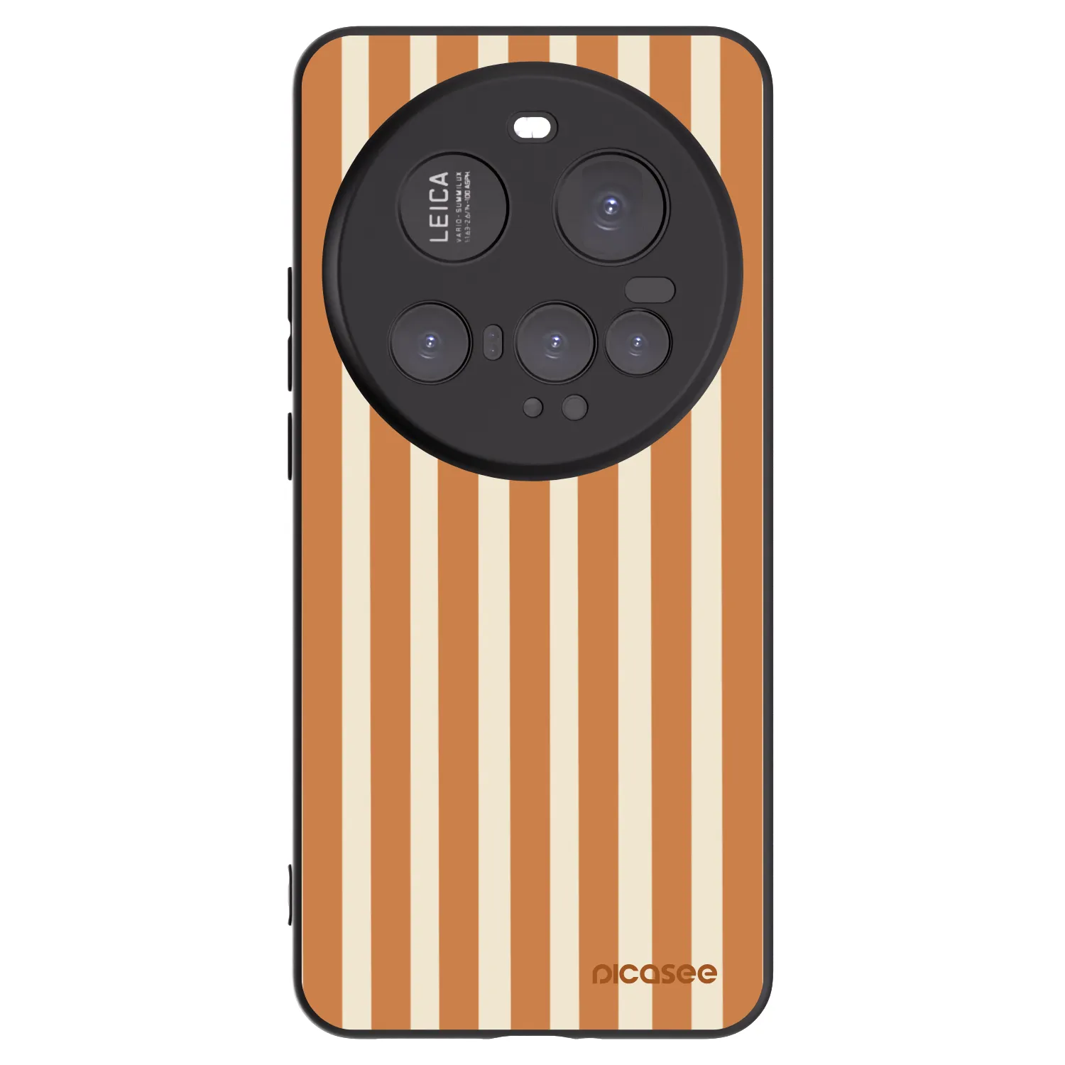 Picasee Xiaomi 15 Ultra Hülle - Schwarzes Silikon - Orange lines