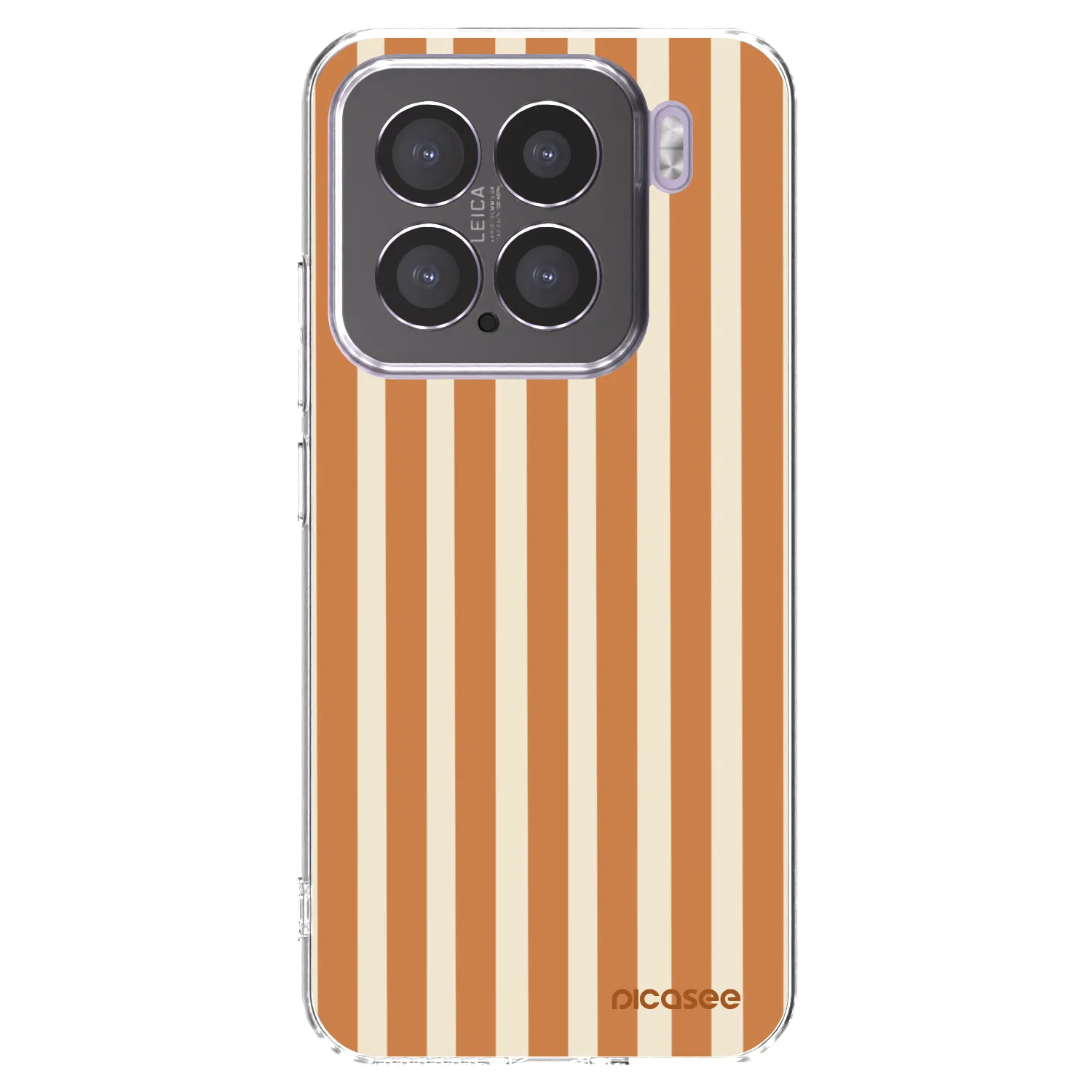 Picasee Xiaomi 15 Hülle - Transparentes Silikon - Orange lines