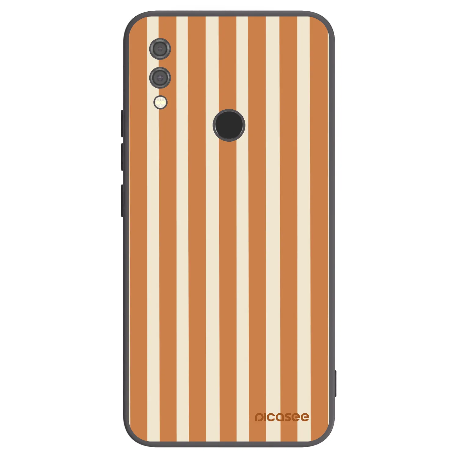 Picasee Xiaomi Redmi Note 7 Hülle - Schwarzes Silikon - Orange lines