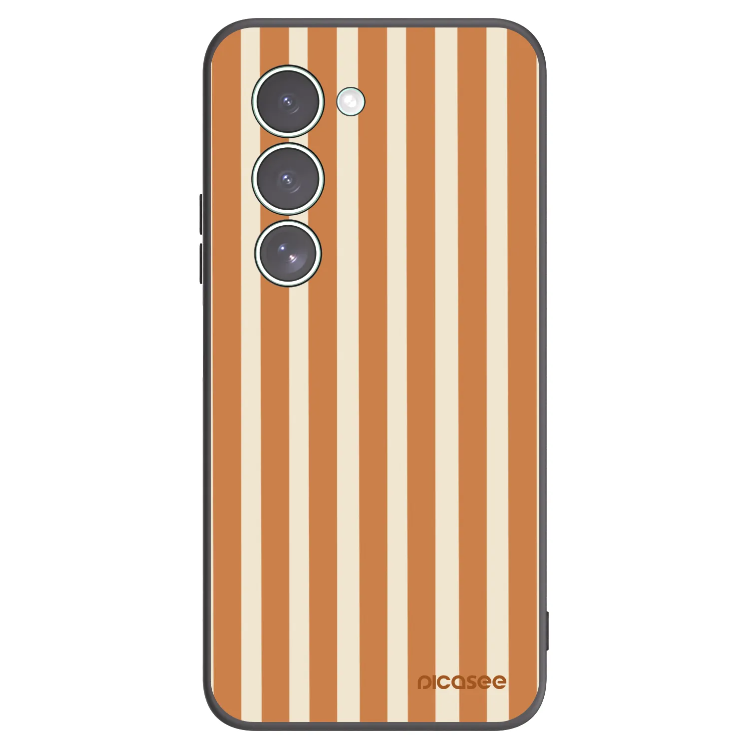 Picasee Xiaomi Redmi 15 5G Hülle - Schwarzes Silikon - Orange lines