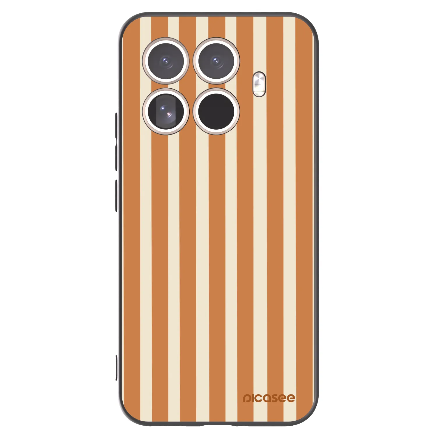 Picasee Xiaomi 15T Pro Hülle - Schwarzes Silikon - Orange lines