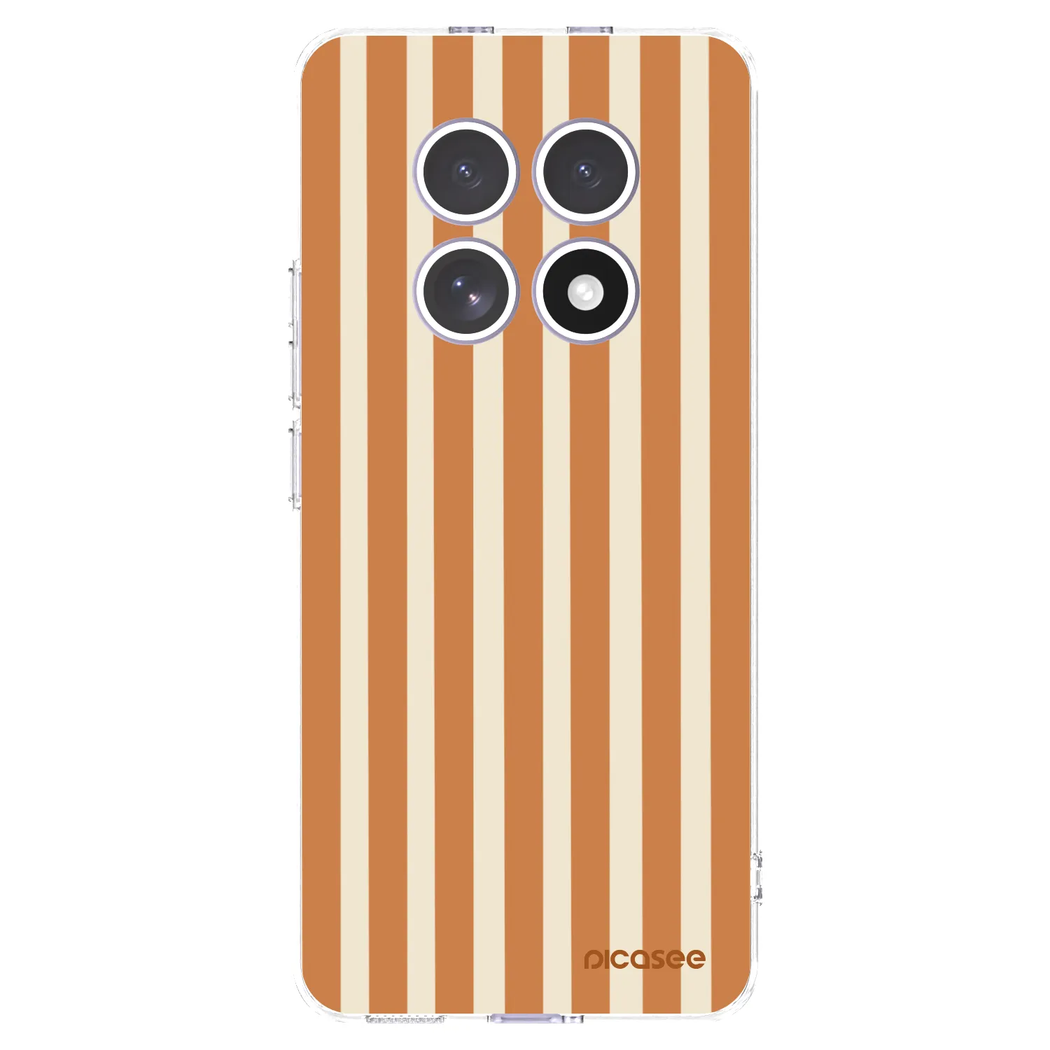 Picasee Xiaomi Redmi Note 15 4G Hülle - Transparentes Silikon - Orange lines