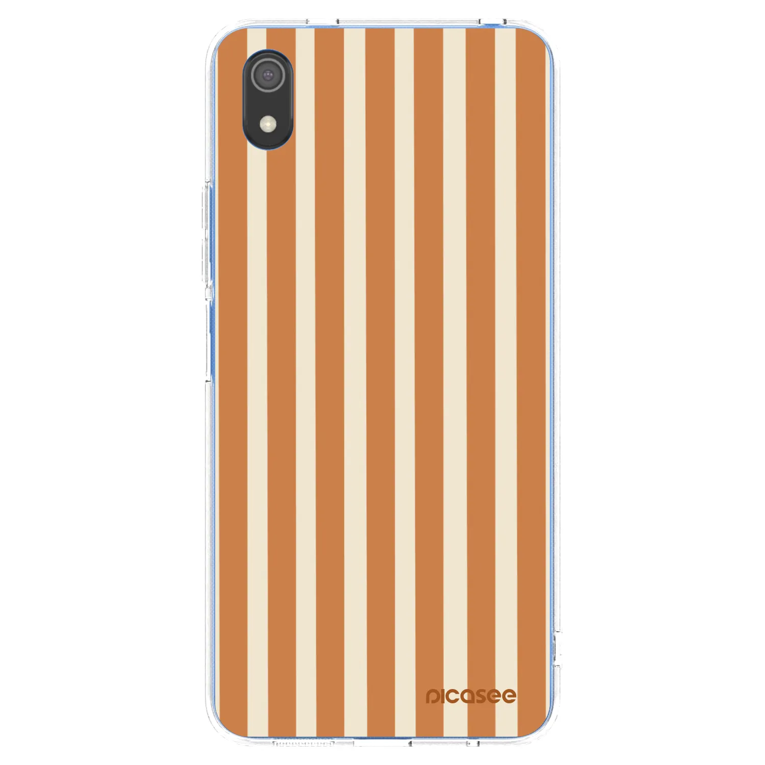 Picasee Xiaomi Redmi 7A Hülle - Transparentes Silikon - Orange lines