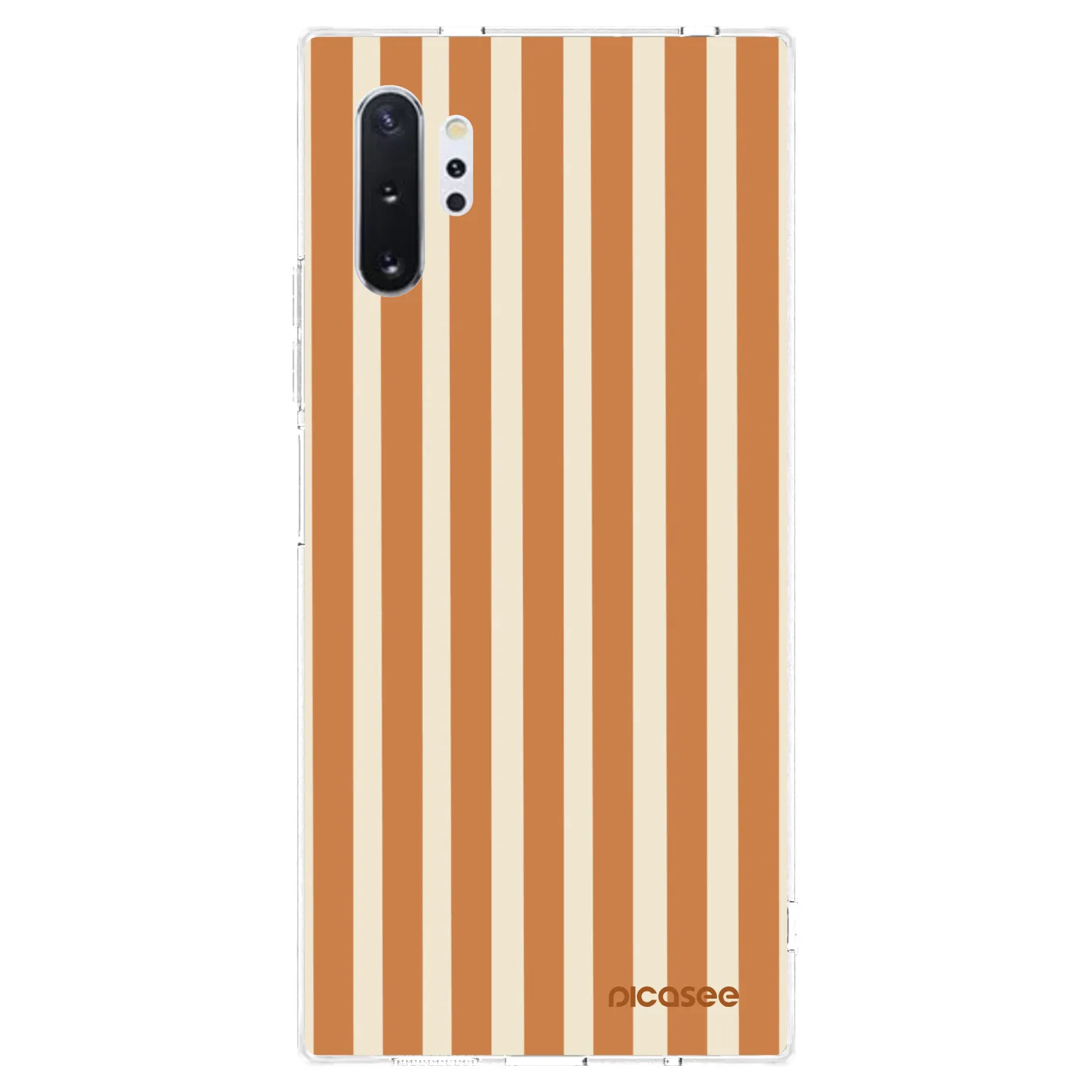 Picasee Samsung Galaxy Note 10+ N975F Hülle - Transparentes Silikon - Orange lines