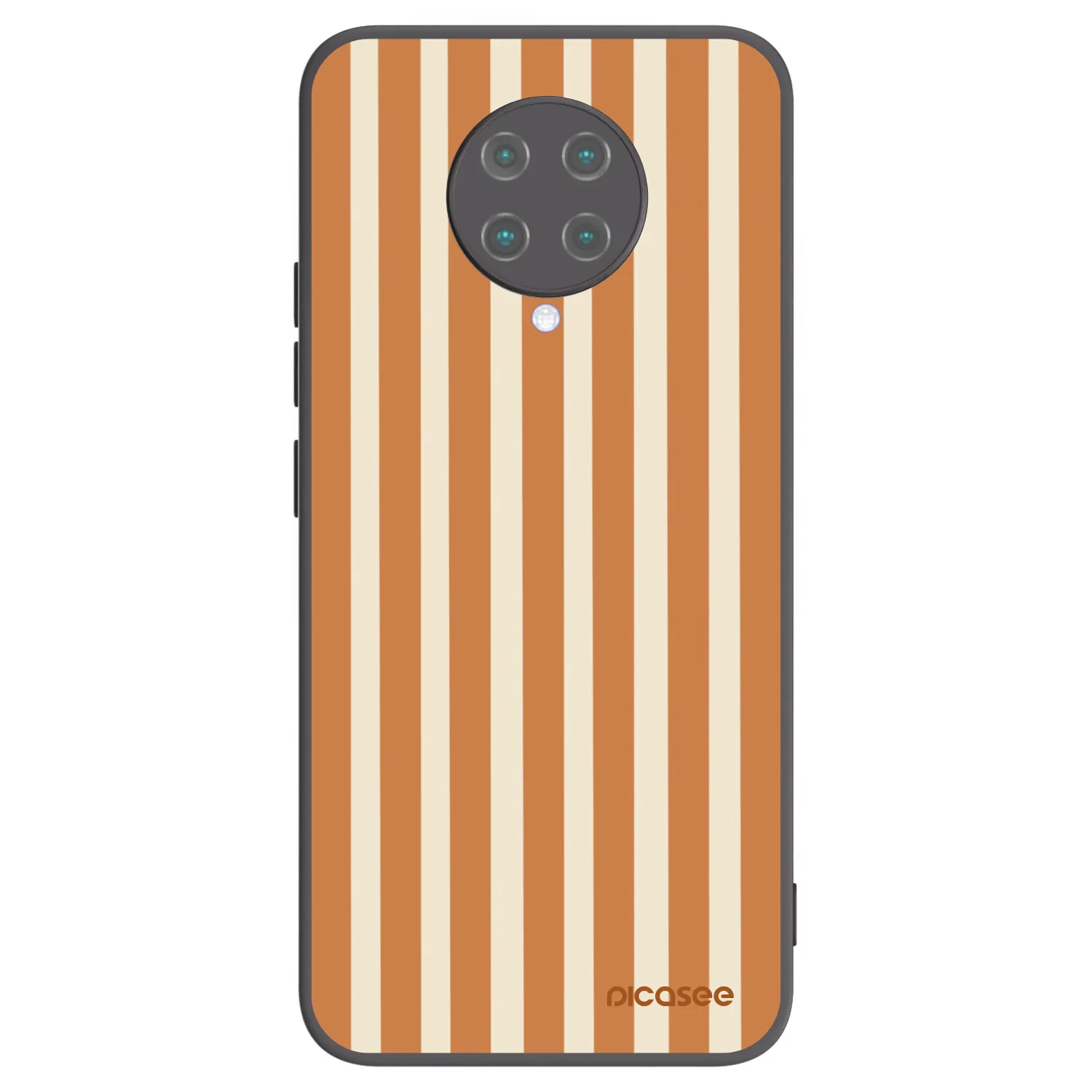 Picasee Xiaomi Poco F2 Pro Hülle - Schwarzes Silikon - Orange lines