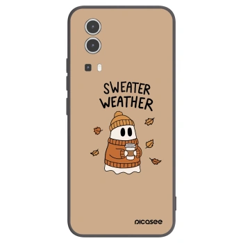 Picasee Vivo Y72 5G Hülle - Schwarzes Silikon - Sweater ghost
