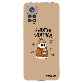 Picasee Xiaomi Redmi Note 11 Hülle - Transparentes Silikon - Sweater ghost
