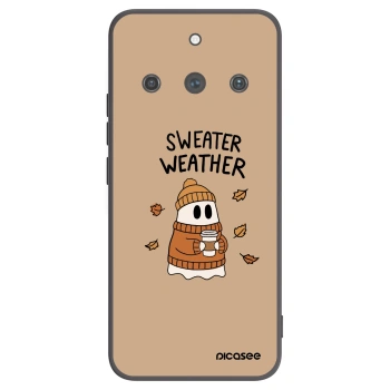 Picasee Realme 11 Pro+ Hülle - Schwarzes Silikon - Sweater ghost