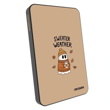 Powerbank mit MagSafe 5 000 mAh Grau - Sweater ghost