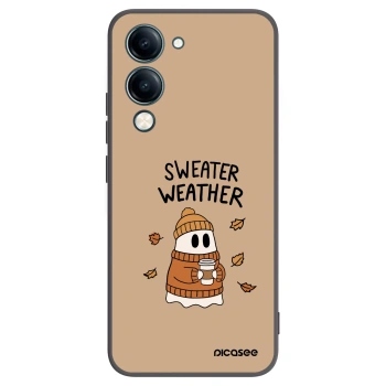 Picasee Vivo Y29s 5G Hülle - Schwarzes Silikon - Sweater ghost