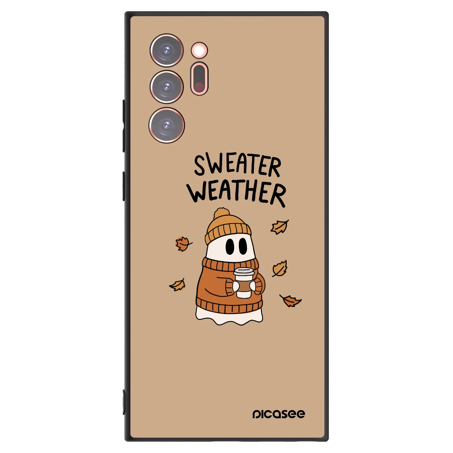 Picasee Samsung Galaxy Note 20 Ultra Hülle - Schwarzes Silikon - Sweater ghost
