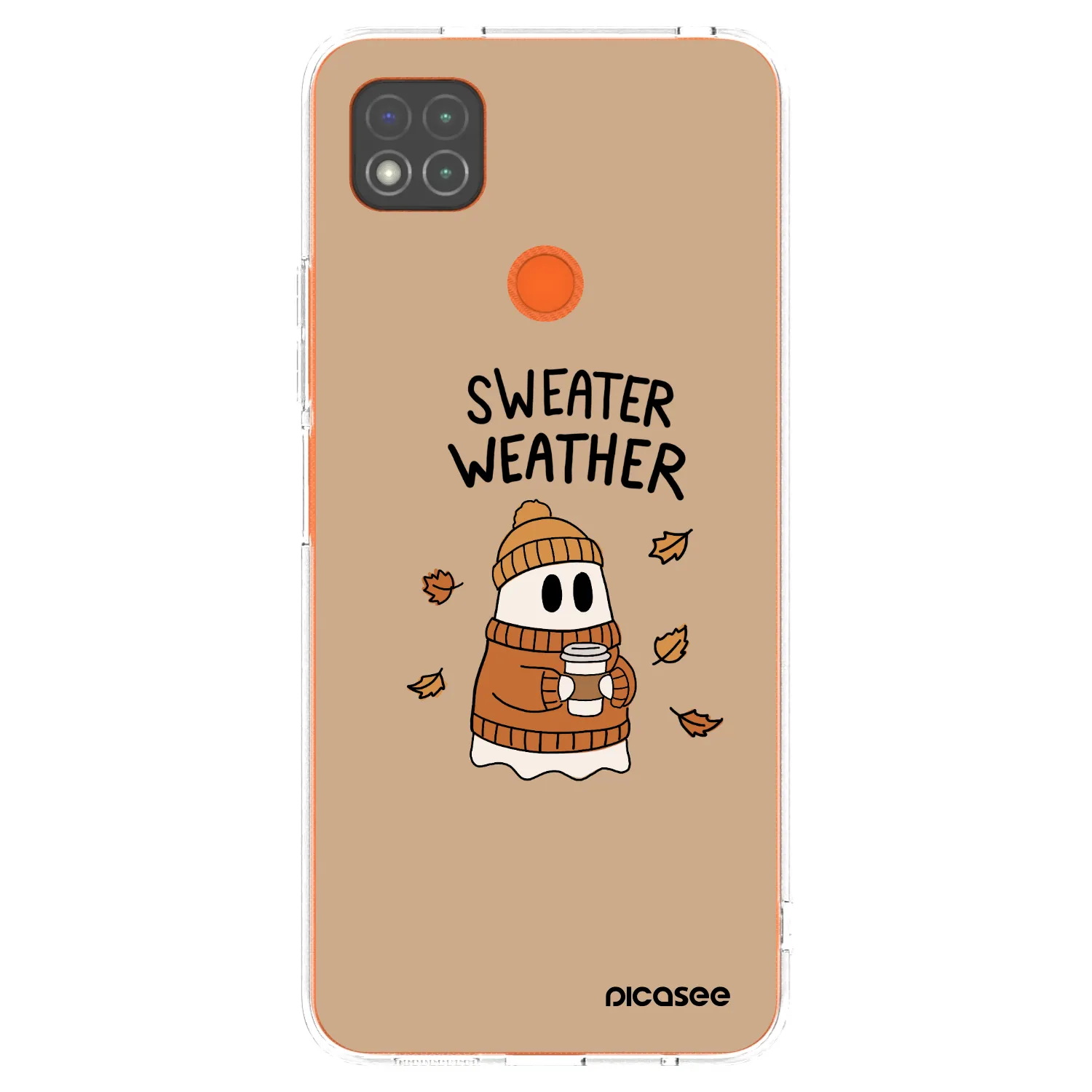 Picasee Xiaomi Redmi 9C Hülle - Transparentes Silikon - Sweater ghost