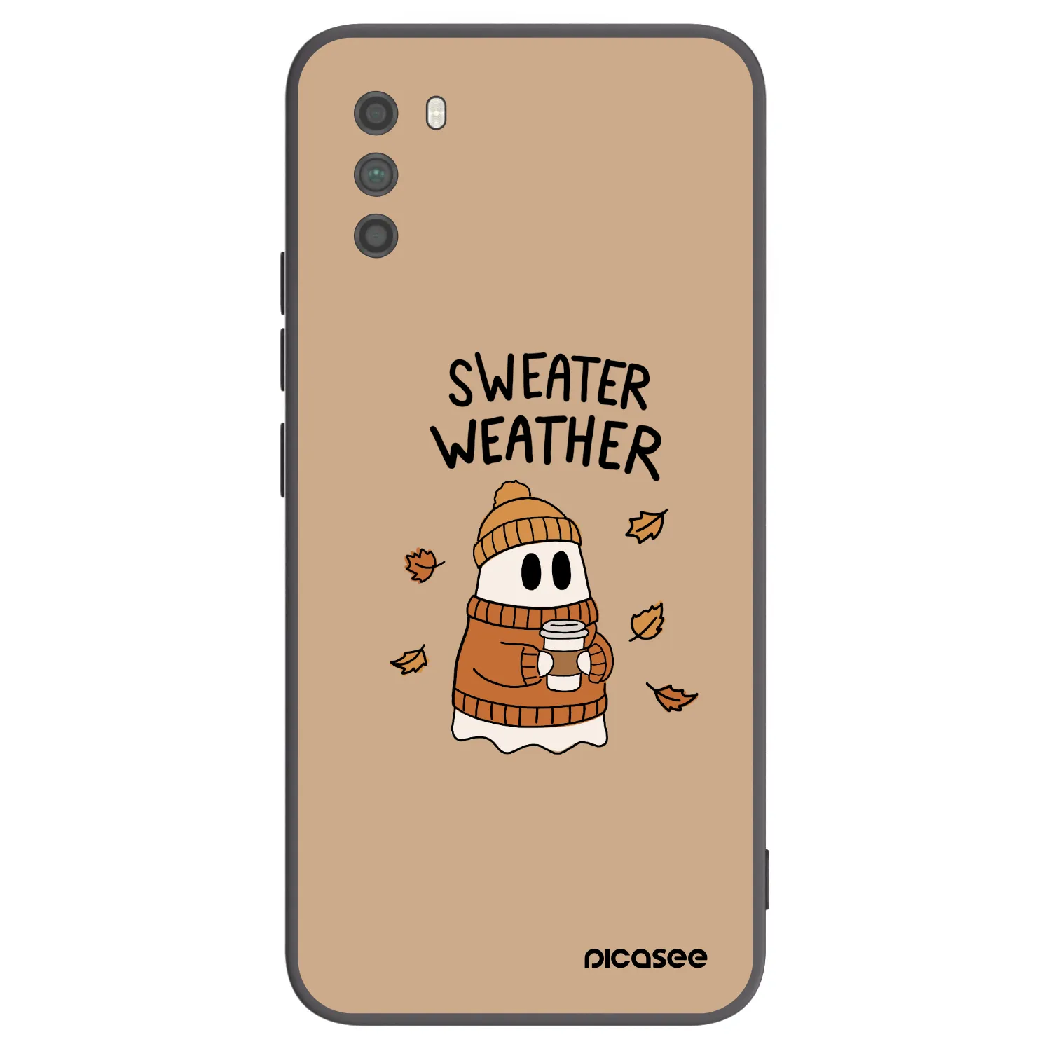 Picasee Xiaomi Poco M3 Hülle - Schwarzes Silikon - Sweater ghost